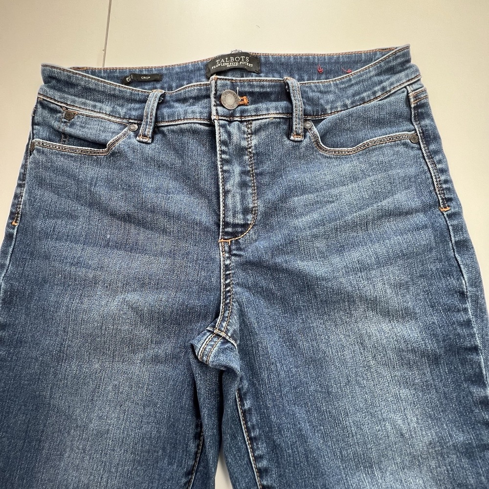 Talbots Flawless Five Pocket Crop Jeans Size 6 Petite